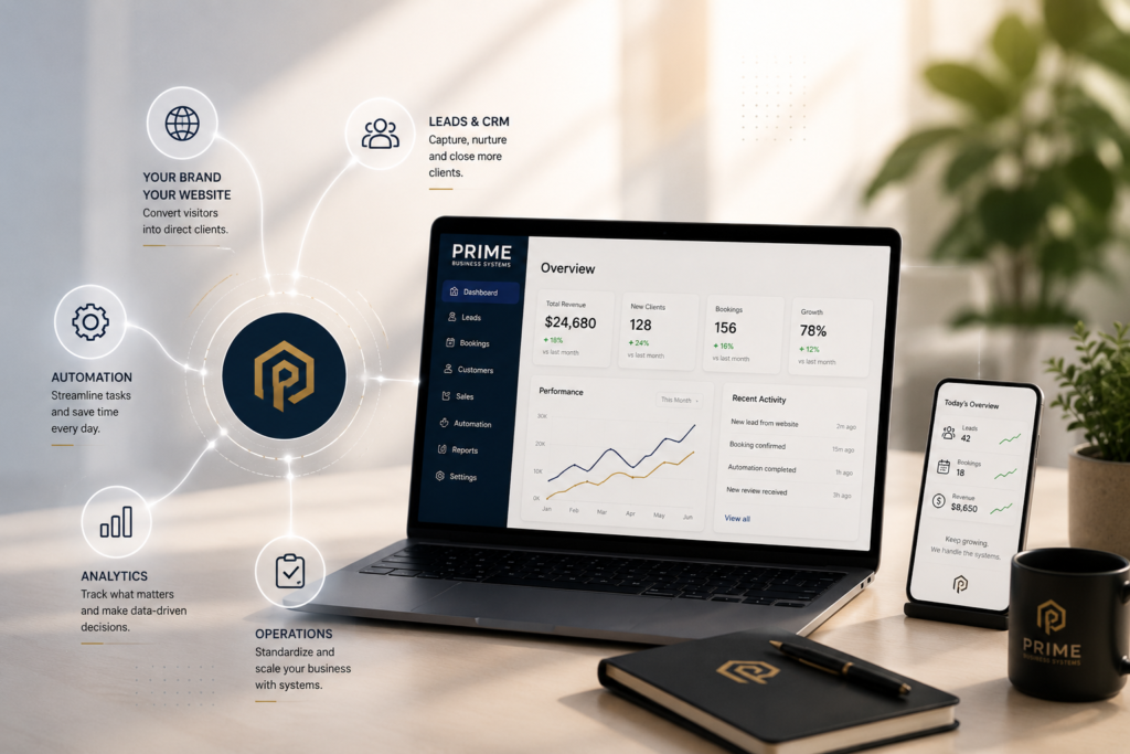 Prime Business Systems connected business systems overview