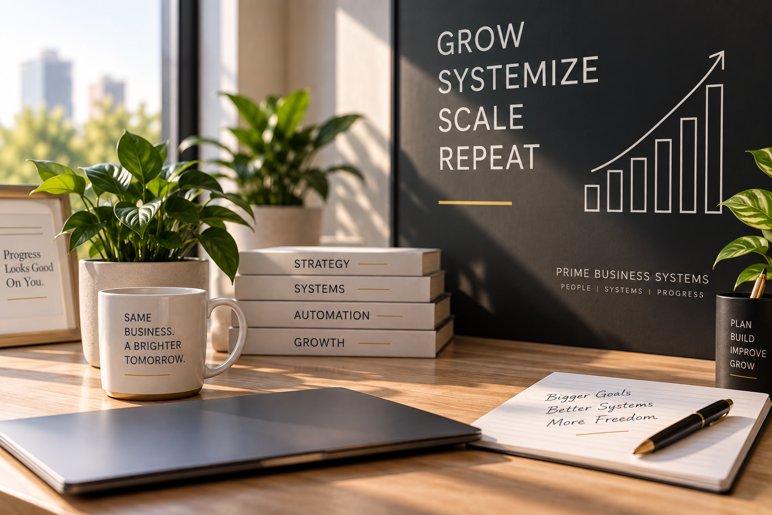 Business systems improving and growing over time